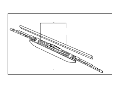 Kia 983502G500 Driver Windshield Wiper Blade Assembly