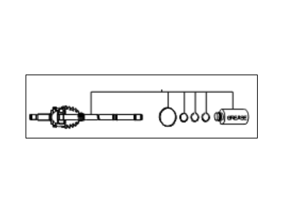 Kia 495911G090 Joint Set-Outer, LH