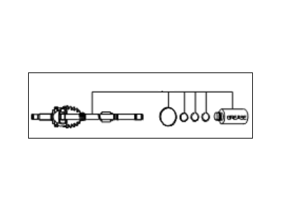 Kia 495911G010 Joint Set-Outer, RH