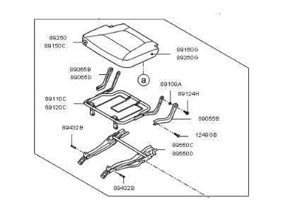 Kia 892001U510SAL Cushion Assembly-3RD RH