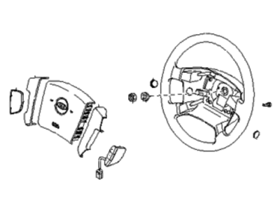 Kia 561003E521GW Steering Wheel Complete