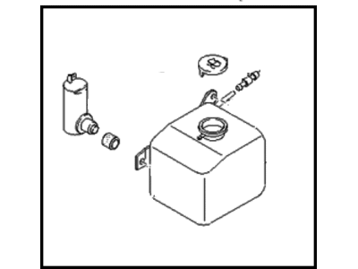 Kia 0K08267480D Windshield Washer Tank Assembly