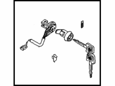 Kia 0K07A76920A Door Key Sub Set, Left