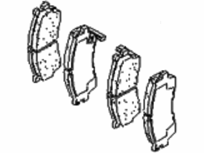 Kia 0K2N13328ZA Pad-Set, Front
