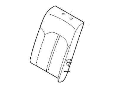 Kia 89360L3010HS1 Rear Seat Back Covering