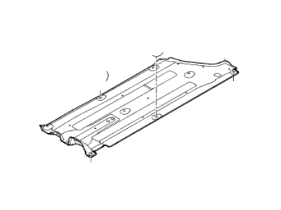 Kia 84215H9000 Cover-Under Ctr FLR