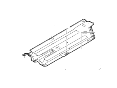 Kia 84225H8000 Cover-Under Center Floor
