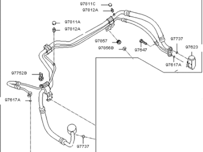 Kia 977753W500 Suction & Liquid Tube Assembly