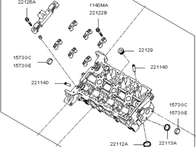 Kia 221103C100A Head Sub Assembly-Cylinder