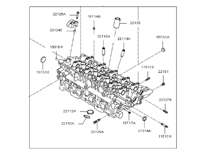 Kia 2210023780 Head Assembly-Cylinder