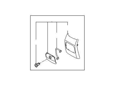 Kia 846401U000VA Cover Assembly-Console