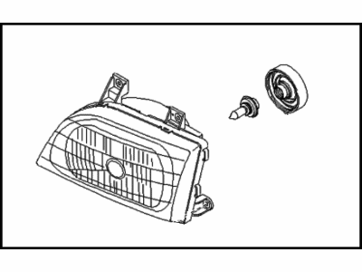 Kia 0K08A51030B Passenger Side Headlight Assembly