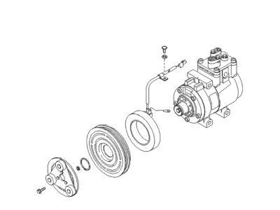 Kia 0K30A61450C Air Conditioner Compressor Assembly