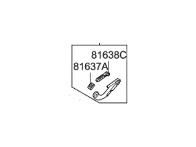 Kia 816363S010 Tilt Lever-Panorama Roof MOVI