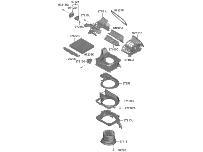 Kia 97100P1040 BLOWER UNIT