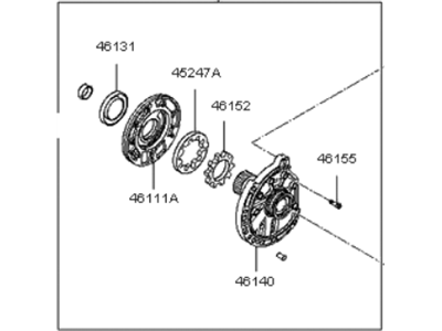 Kia 461103A220 Pump Assembly-Oil