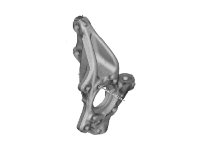 Kia 51711N9100 KNUCKLE-FRONT AXLE, R