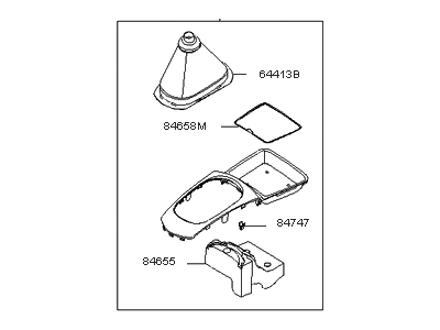 Kia 846301G000W6 Cover Assembly-Console
