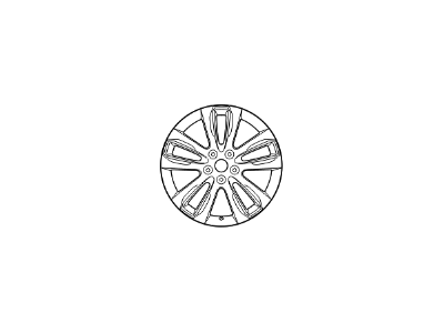 Kia 529101U185 Wheel Assembly-Aluminum