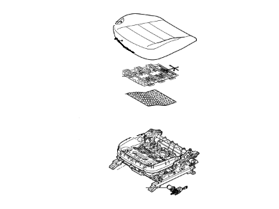 Kia 88100A7470KKE Cushion Assembly-Front Seat