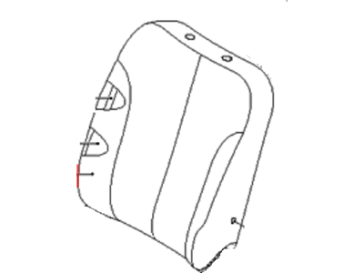 Kia 883604D221CS5 Front Seat Back Driver Covering