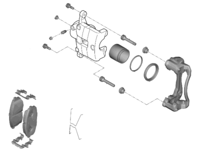 Kia 58110J9050 BRAKE ASSY-FR, LH