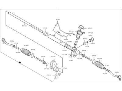 Kia 57700A9100 Gear & Linkage Assembly