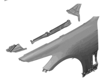 Kia 66320J5000 Panel Assembly-Fender, RH