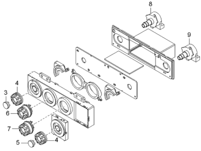 Kia 1K52Y61190B Control Assembly-Heater