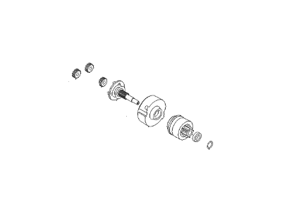 Hyundai 36140-23171 Shaft Assembly-Clutch