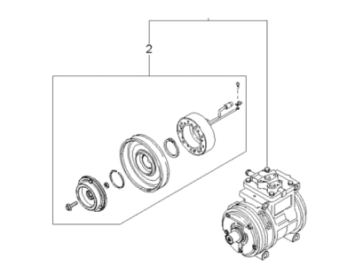 Kia 0K01B61450B Compressor Assembly