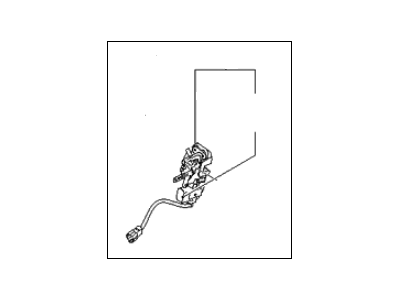 Kia 814202F010 Rear Door Latch & Actuator Assembly, Right