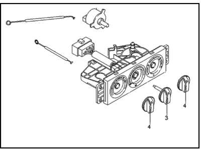 Kia 0K08A61190 Control Assembly-Heater