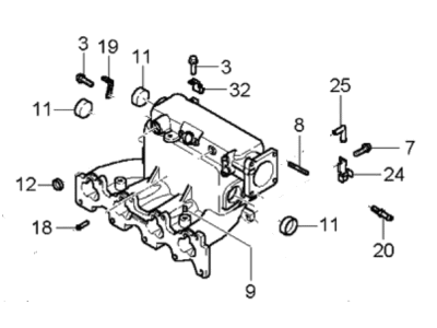 Hyundai 28310-23771 Manifold Assembly-Intake