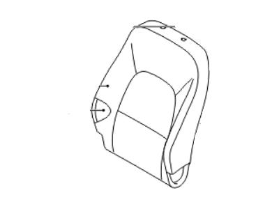 Kia 884601W030BB2 Front Seat Back Driver Covering