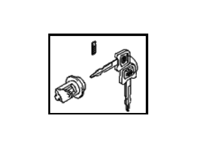 Kia 0K08E76930 Back Door Key Sub Set