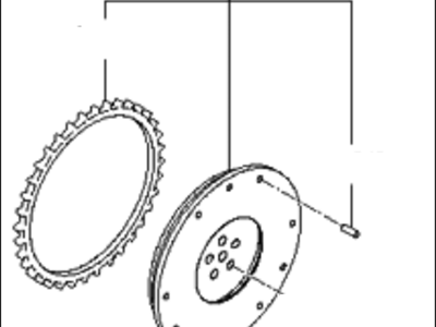 Hyundai 23200-26101 FLYWHEEL Assembly