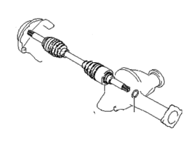 Kia 0K01225500A Shaft Assembly-Drive, RH