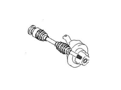 Kia 0K01225600B Shaft Assembly-Drive, LH