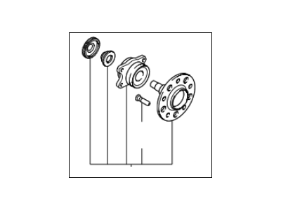 Kia 527302G200 Rear Wheel Hub & Bearing Assembly