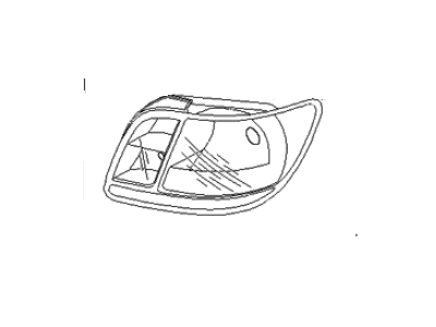 Kia 924201G000 Lens & Housing-Rear Combination Lamp