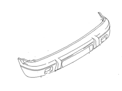 Kia 0K01950221HXX Rear Bumper Face
