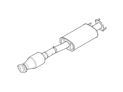 Kia 28650A9130 Center Muffler Assembly