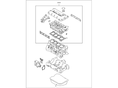 Kia 209102GB00 Gasket Kit-Engine