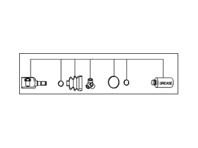 Kia 495973F060 Joint Set-Inner, LH