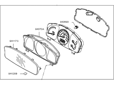 Kia 940211F520 Cluster Assembly-Instrument