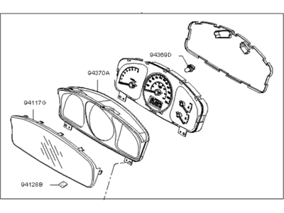 Kia 940011F052 Cluster Assembly-Instrument