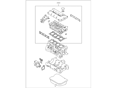 Kia 209102GG01 Gasket Kit-Engine OVEAUL