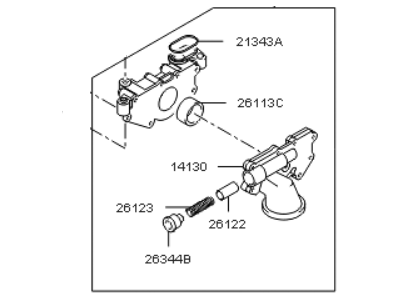 Kia 213103C200 Pump Assembly-Oil