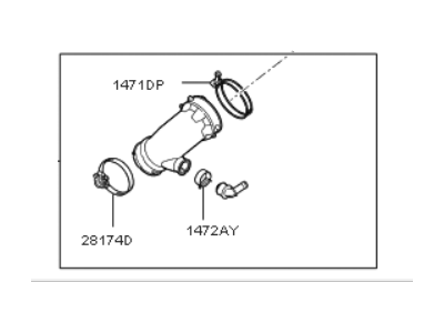 Kia 28140G2100 Hose Assembly-Air Intake